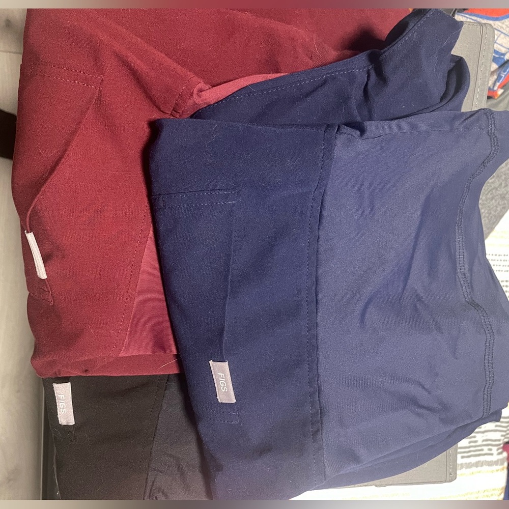 Lot of 3 Figs maternity scrub pants